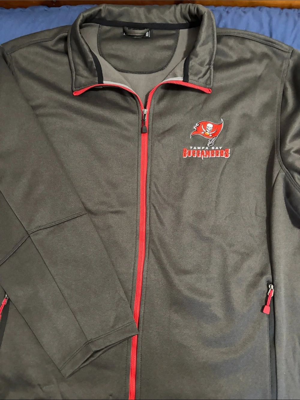 Dunbrooke Olive Green Softshell Jacket with Red Trim